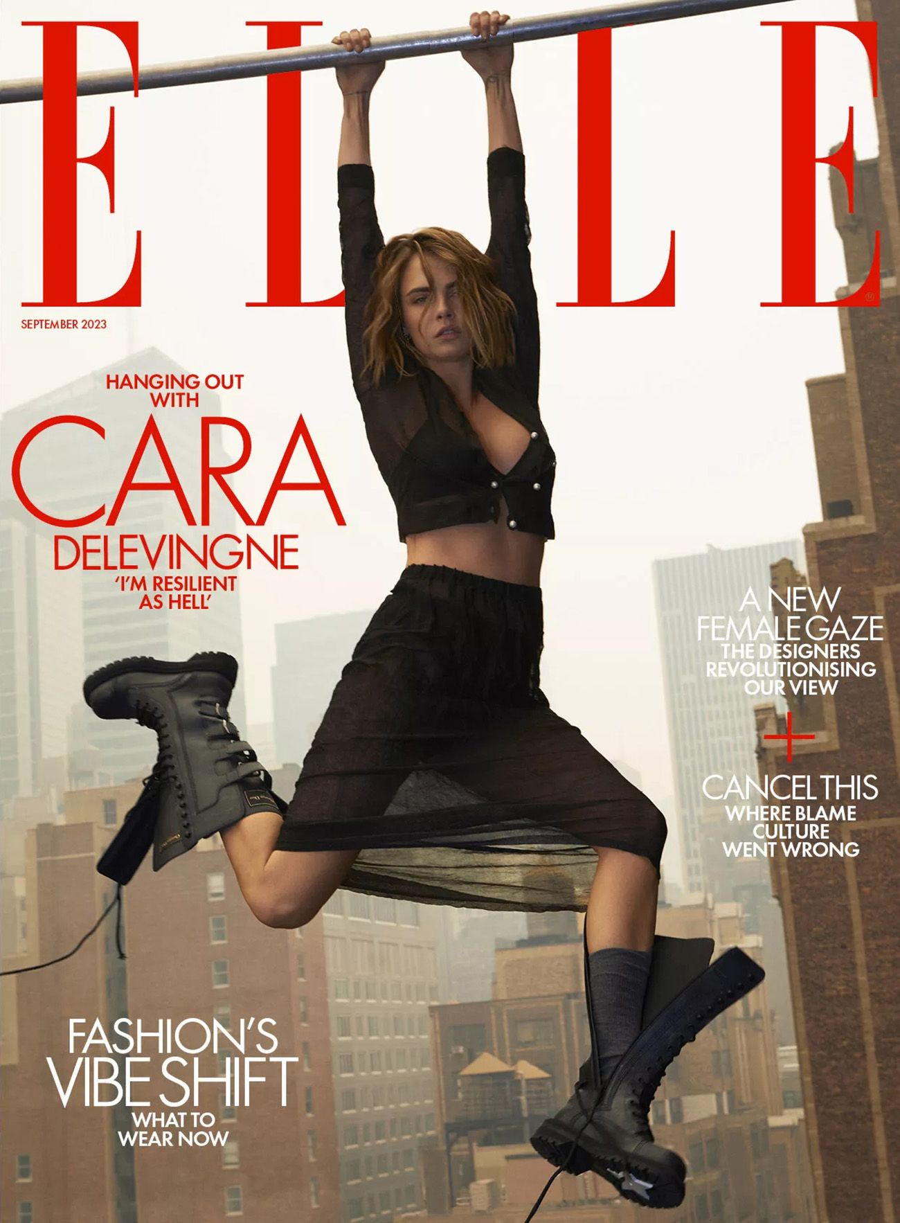 ELLE UK magazine side cover  September 2023
