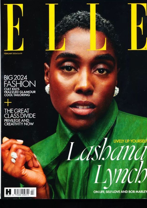 ELLE UK magazine side cover  February 2024