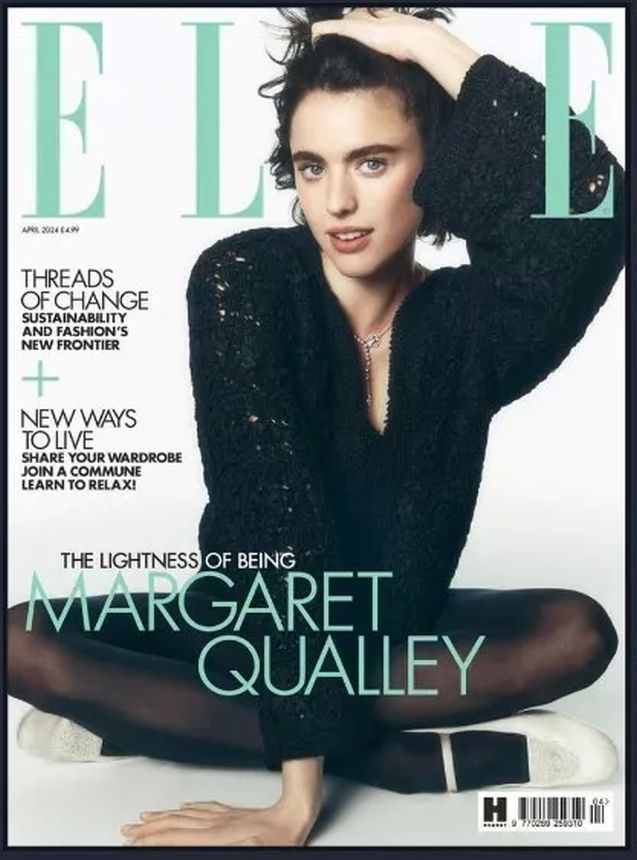 ELLE UK magazine side cover  April 2024