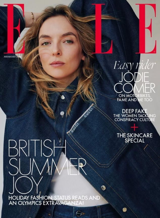 ELLE UK magazine side cover  July 2024