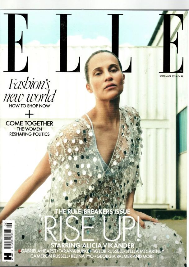 ELLE UK magazine side cover  September 2024