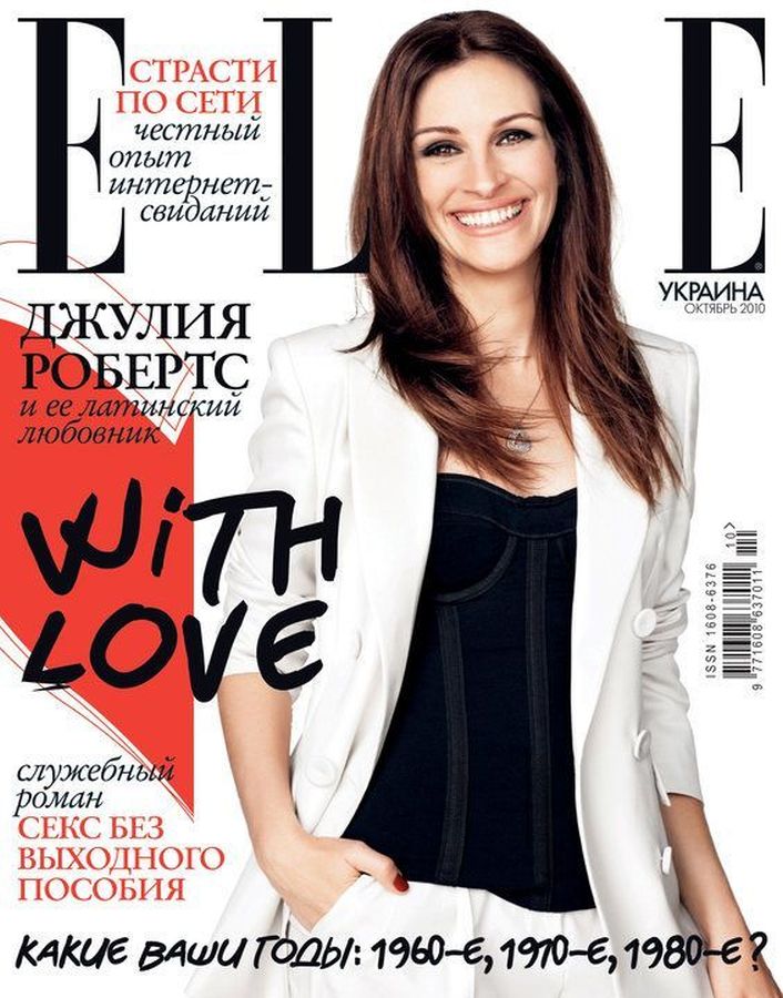 ELLE UKRAINE magazine side cover  October 2010