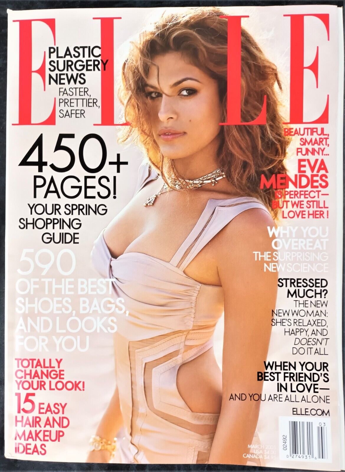 ELLE USA magazine side cover  March 2005