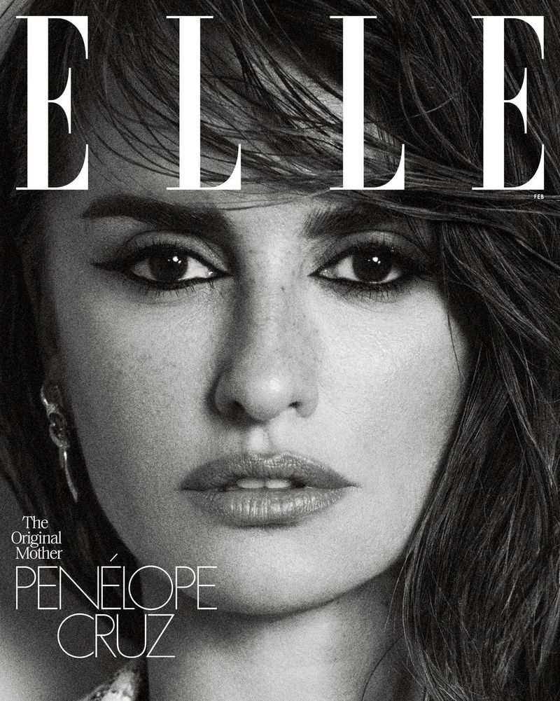 ELLE USA magazine side cover  February 2024