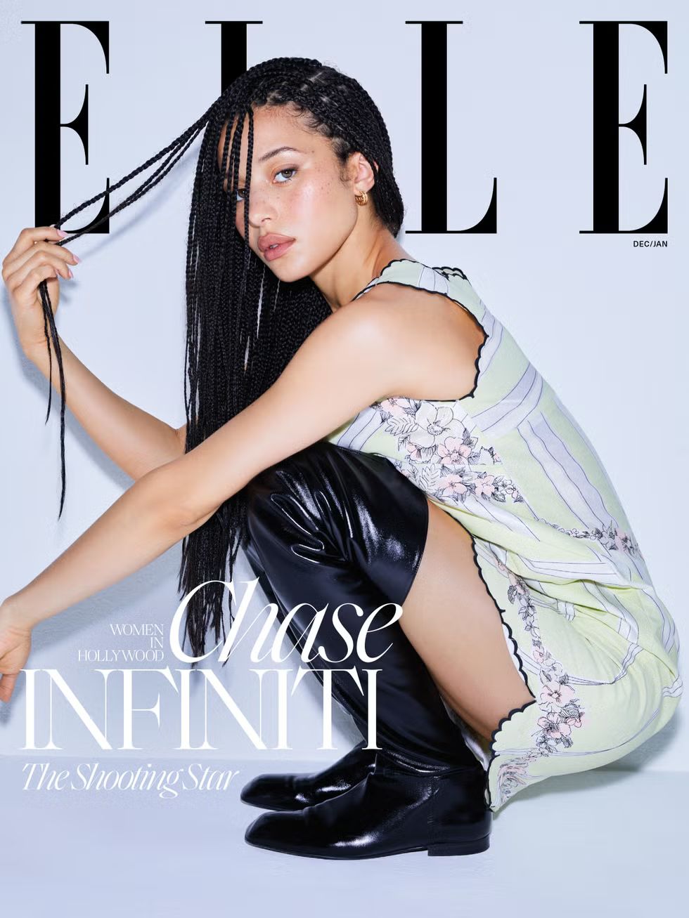 ELLE USA magazine side cover  December 2025/ January 2026 