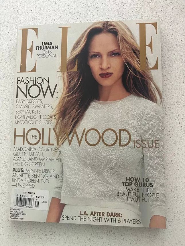 ELLE USA magazine side cover  November 1999