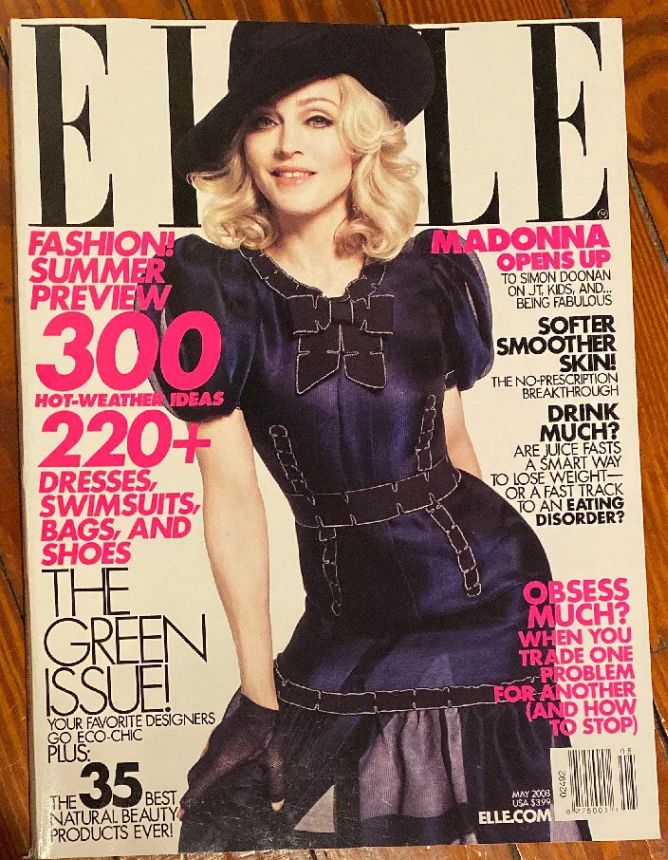 ELLE USA magazine side cover  May 2008