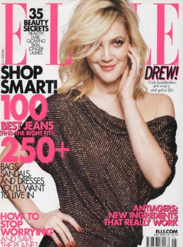 ELLE USA magazine side cover  May 2009