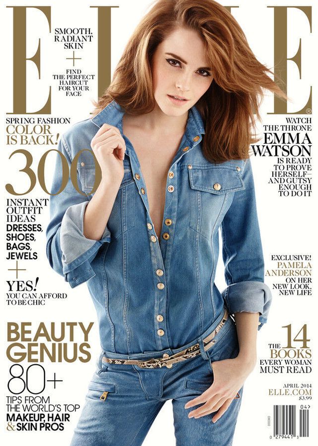 ELLE USA magazine side cover  April 2014