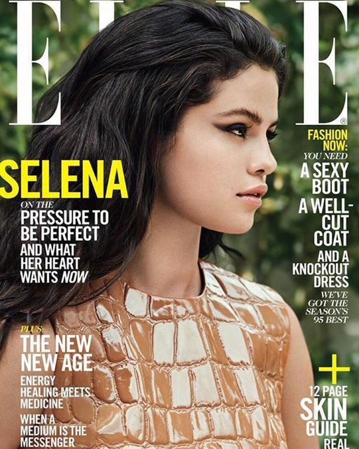 ELLE USA magazine side cover  October 2015