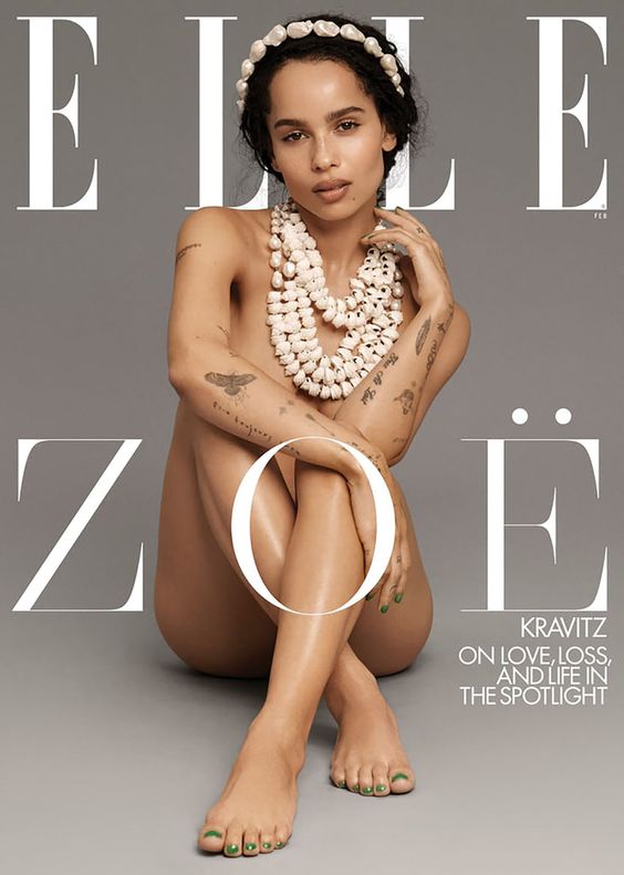 ELLE USA magazine side cover  February 2020