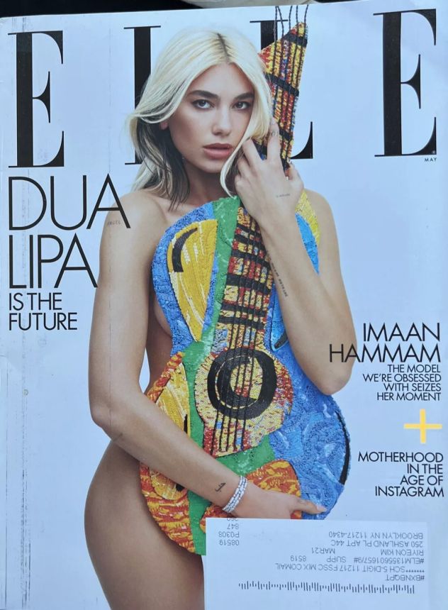 ELLE USA magazine side cover  May 2020