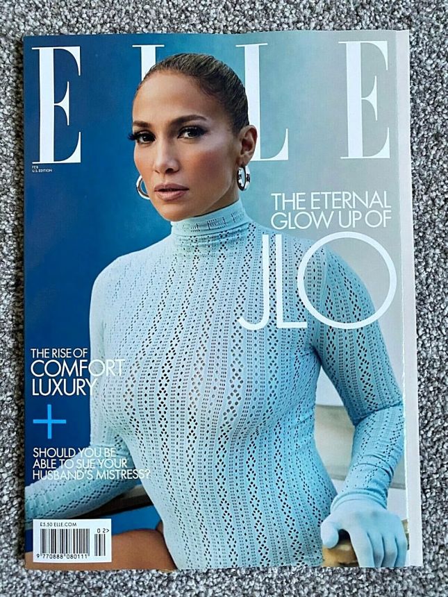 ELLE USA magazine side cover  February 2021