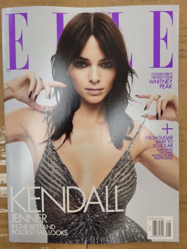 ELLE USA magazine side cover  August 2021