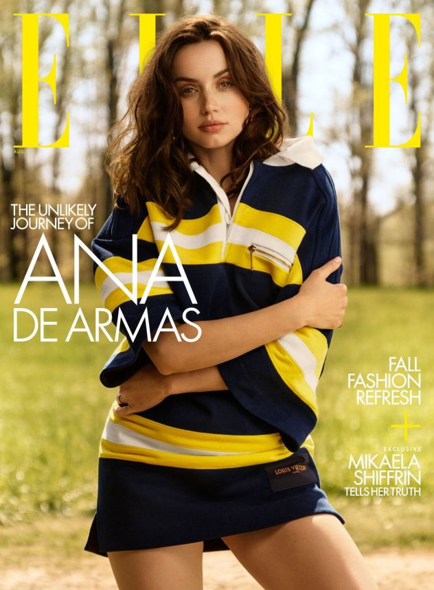 ELLE USA magazine side cover  August 2022