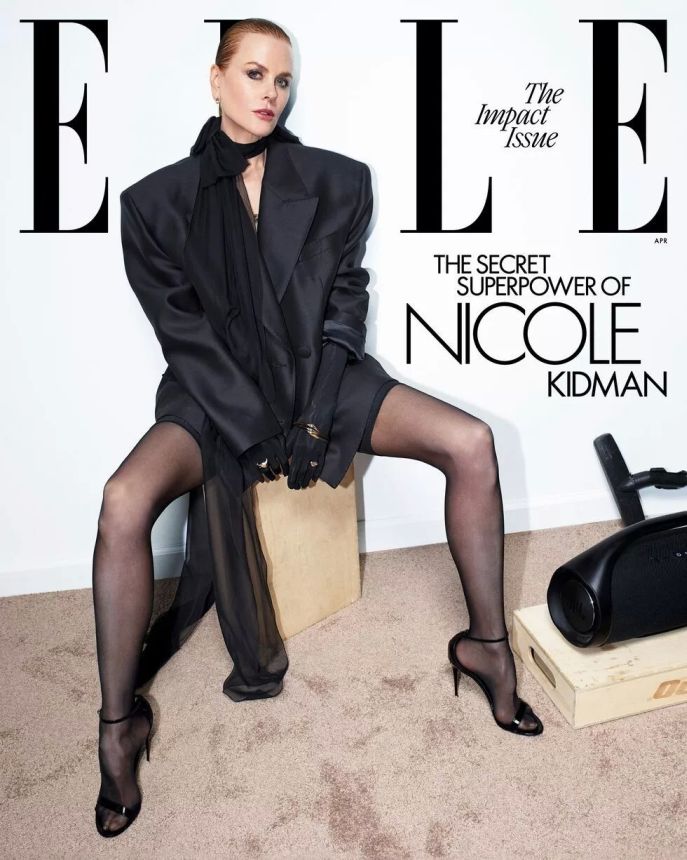 ELLE USA magazine side cover  April 2024