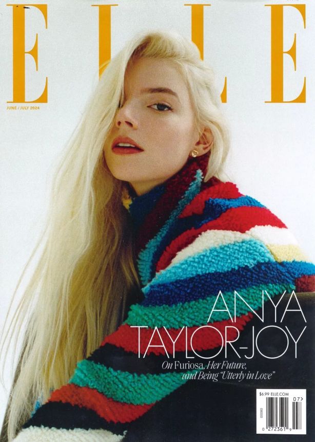 ELLE USA magazine side cover  June/July 2024