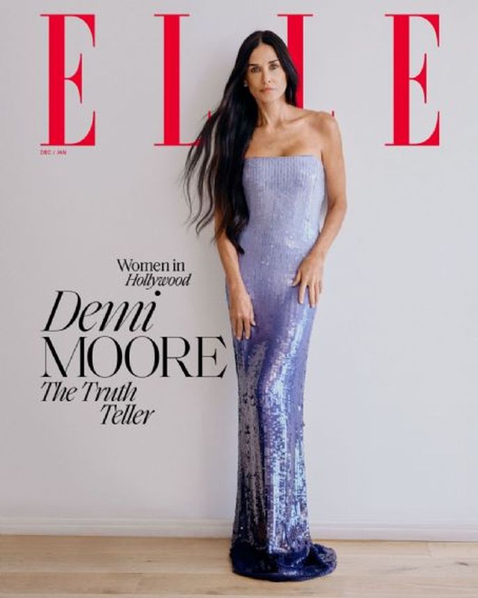 ELLE USA magazine side cover  January 2025