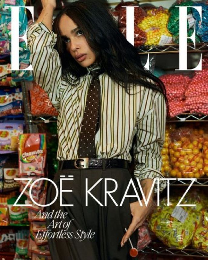 ELLE USA magazine side cover  March 2025