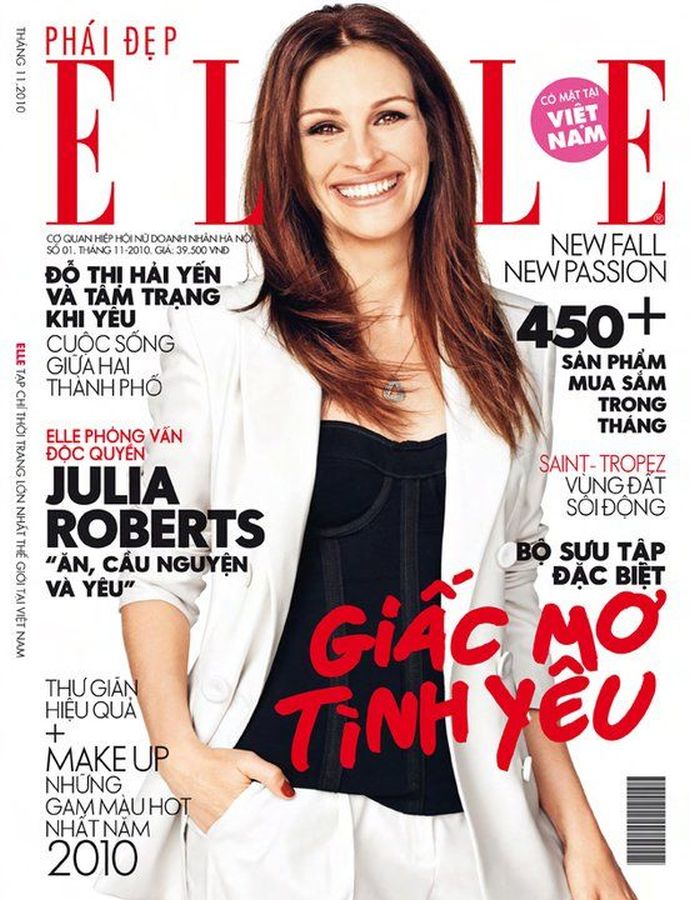 ELLE VIETNAM magazine side cover  November 2010