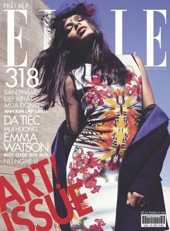 ELLE VIETNAM magazine side cover  January 2012