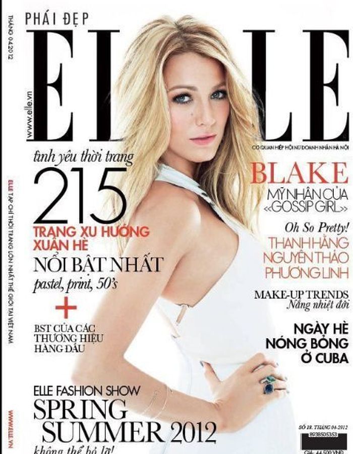 ELLE VIETNAM magazine side cover  April 2012
