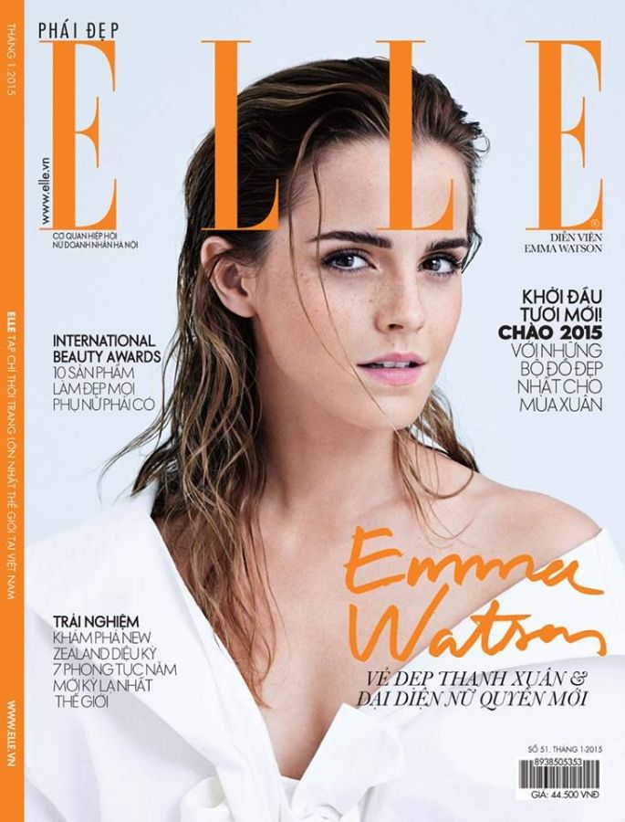 ELLE VIETNAM magazine side cover  January 2015