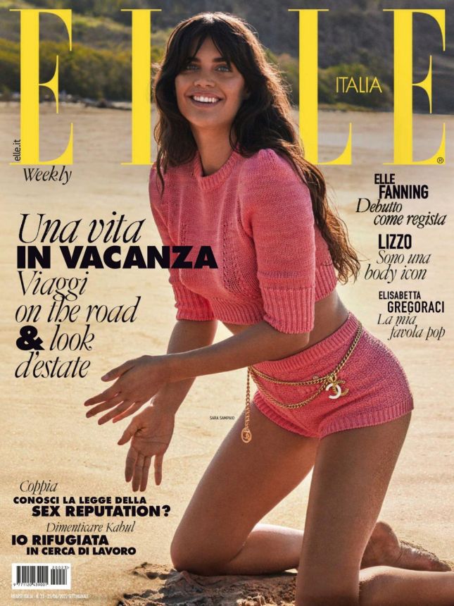 ELLE ITALY magazine side cover 25 June 2022