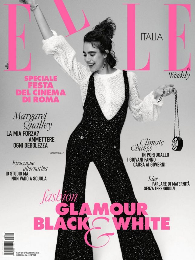 ELLE ITALY magazine side cover 12 October 2023