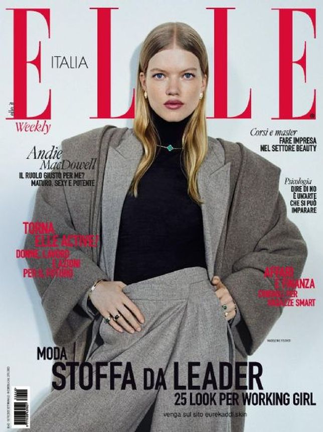 ELLE ITALY magazine side cover 2 November 2023