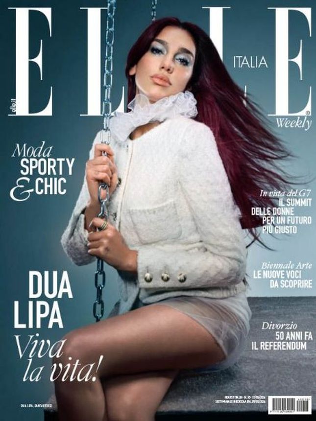 ELLE ITALY magazine side cover 9 May 2024