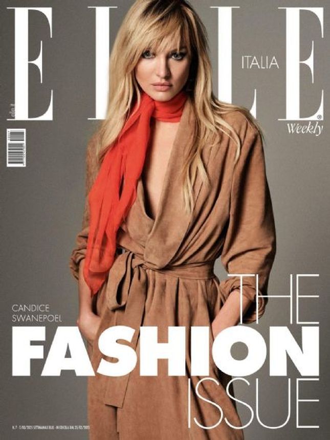 ELLE ITALY magazine side cover 25 February 2025