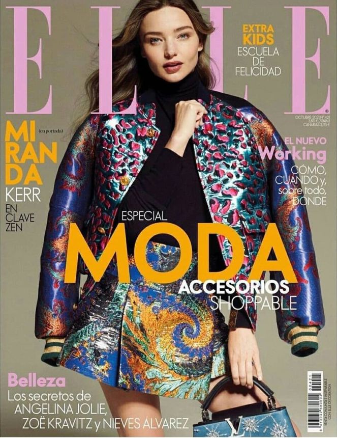 ELLE SPAIN magazine side cover  October 2021