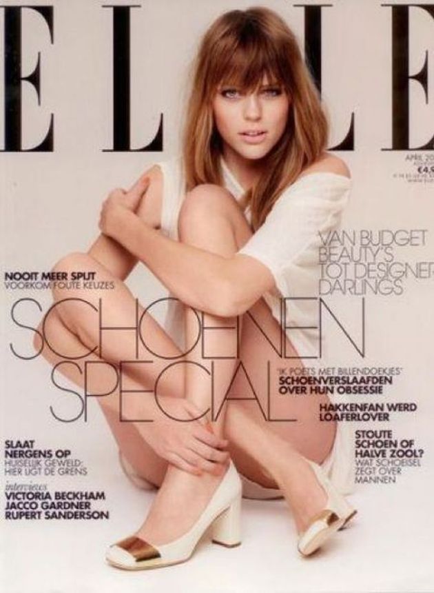 ELLE NETHERLANDS magazine side cover  April 2013