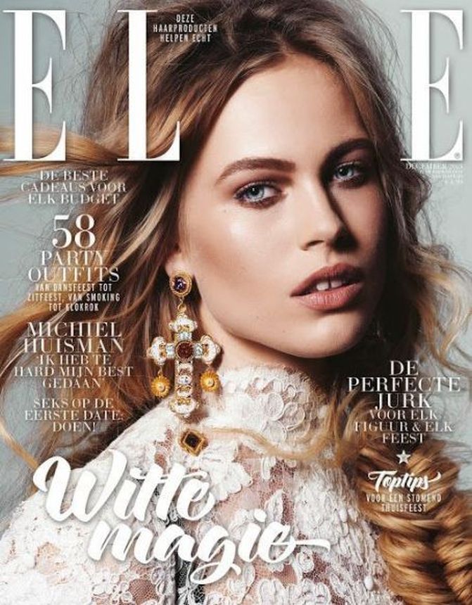 ELLE NETHERLANDS magazine side cover  December 2013
