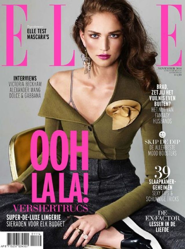 ELLE NETHERLANDS magazine side cover  November 2014
