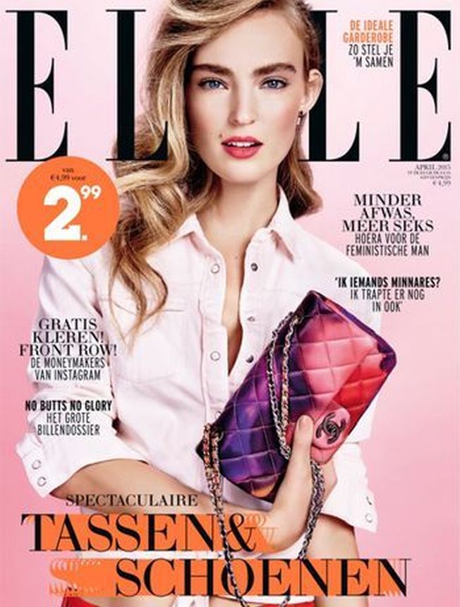 ELLE NETHERLANDS magazine side cover  April 2015
