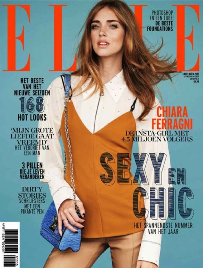 ELLE NETHERLANDS magazine side cover  November 2015