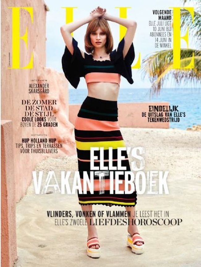 ELLE NETHERLANDS magazine side cover  May 2016