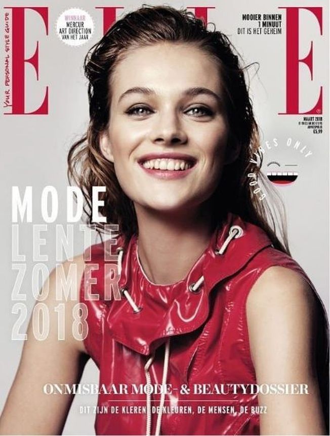 ELLE NETHERLANDS magazine side cover  March 2018