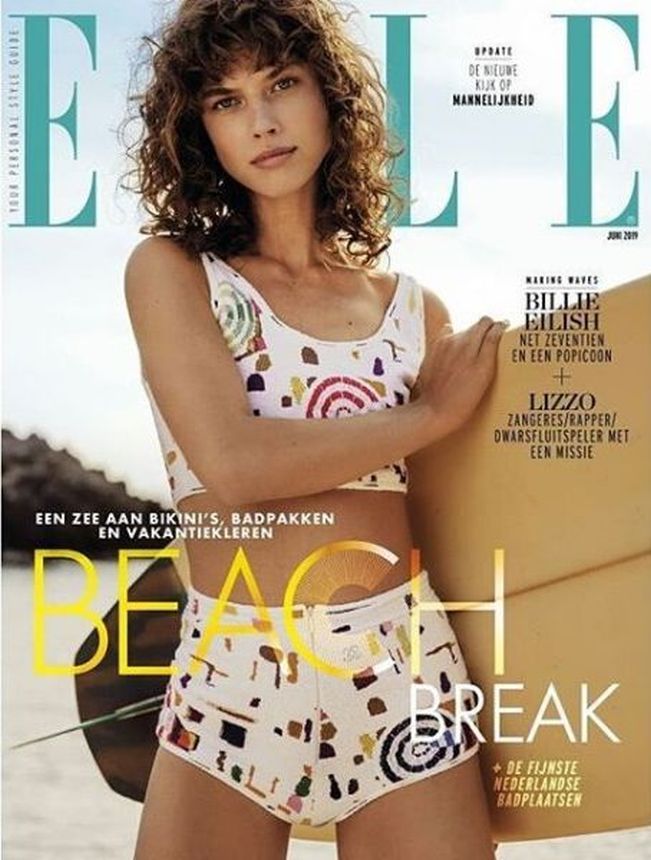 ELLE NETHERLANDS magazine side cover  June 2019