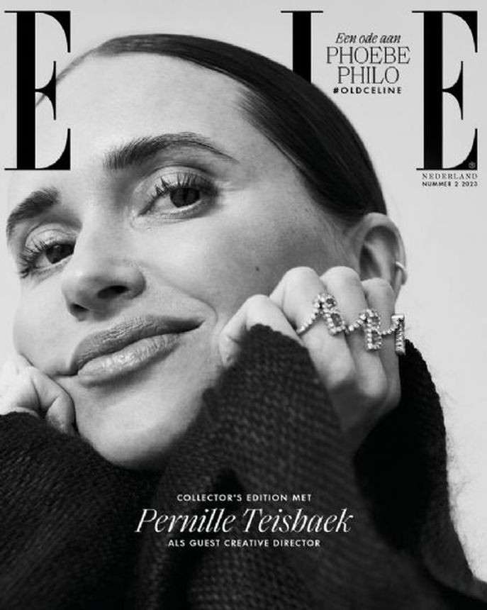 ELLE NETHERLANDS magazine side cover  March 2023