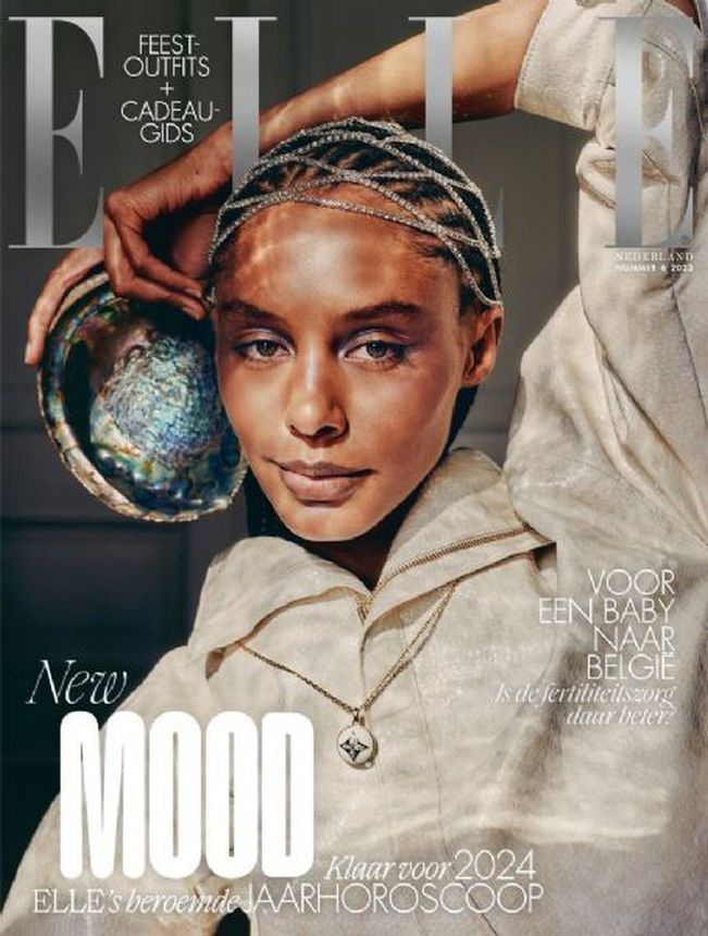ELLE NETHERLANDS magazine side cover  December 2023
