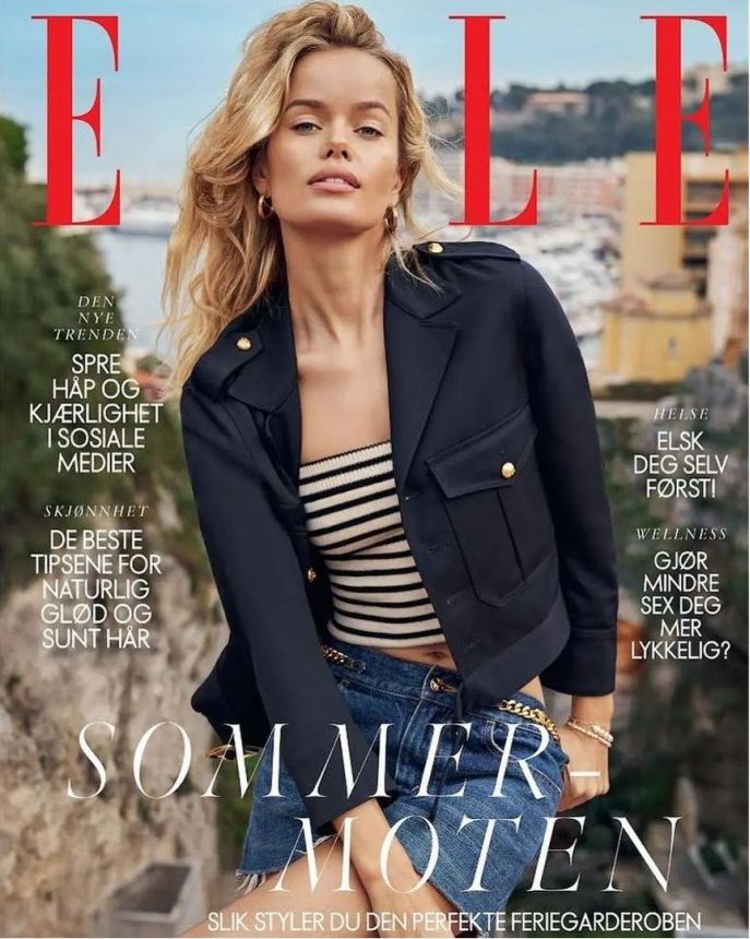 ELLE NORWAY magazine side cover  June 2023