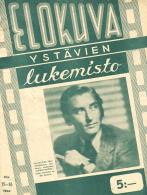 ELOKUVA YSTAVIEN LUKEMISTO magazine side cover Issue 15-16  1944