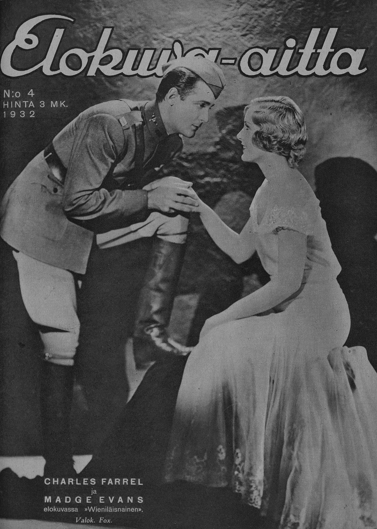 ELOKUVA-AITTA magazine side cover Issue 4  1932