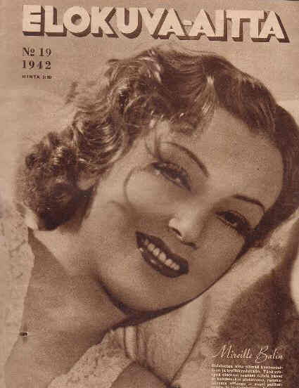 ELOKUVA-AITTA magazine side cover Issue 19  1942