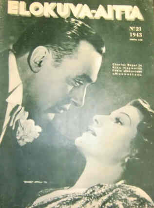 ELOKUVA-AITTA magazine side cover Issue 21  1943