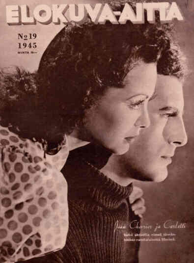 ELOKUVA-AITTA magazine side cover Issue 19  1945