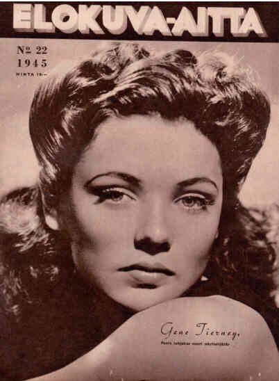 ELOKUVA-AITTA magazine side cover Issue 22  1945